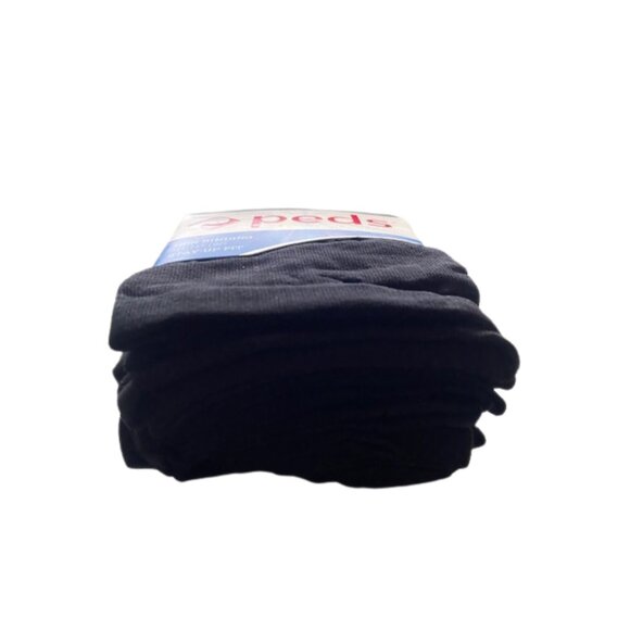 PEDS 12 Pair Non Binding Black Trouser Socks, Stay-Up Fit, Extended Size 8-12 - Picture 4 of 10